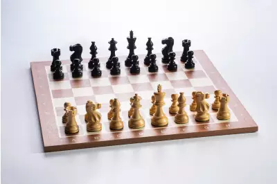 Figury szachowe American Classic 3,5 cala Rzeźbione Drewniane